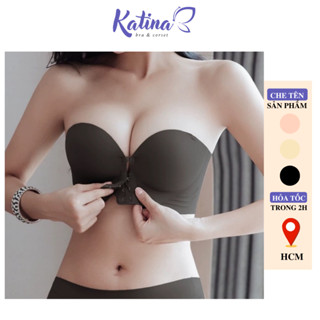 KTB87 [TANG SIZE] Áo Quây Không Dây Cài Trước Su Đúc Siêu Nâng Đẩy KATINA BRA Đệm Dày 5 cm Chất Su Nguyên Khối