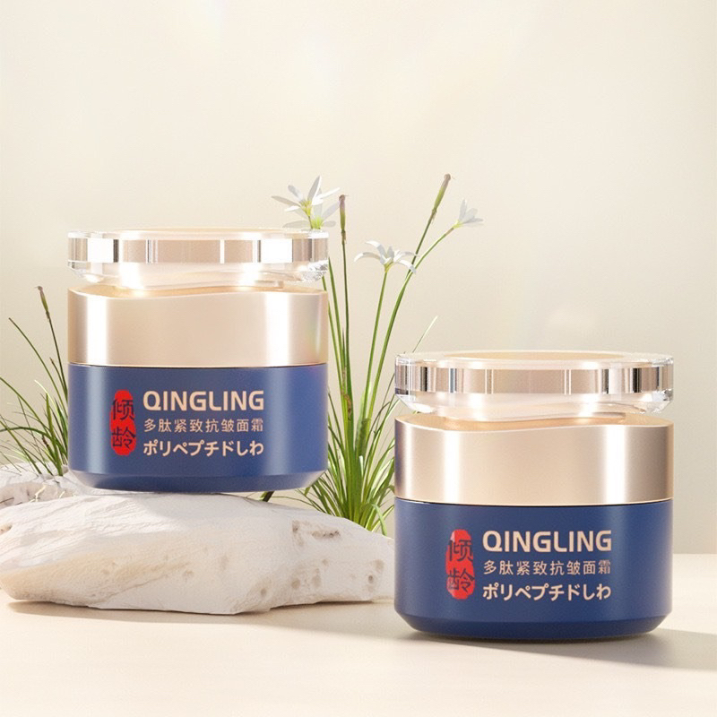 Kem xoá nếp nhăn trẻ hoá da Qinglin, Kem xoá nhăn mờ nám tàn nhang chống chảy xệ, bổ sung collagen Qinglin Nhật Bản