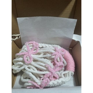 Túi đựng bình nước sợi len macrame coquette