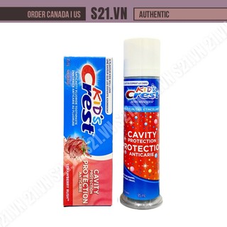 [Bản Canada] Kem Đánh Răng Trẻ Em Kid's Crest Cavity Protection