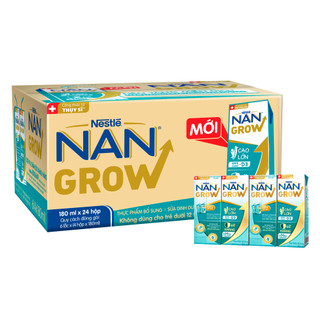Combo 2 thùng sữa bột pha sẵn Nan Optipro hộp 180ml (24 hộp/thùng)