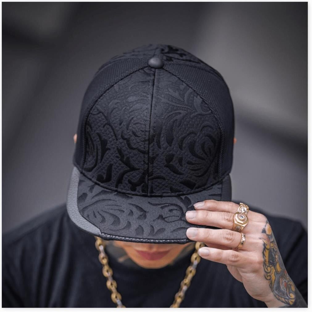 Mũ hiphop hoa văn S 96 xịn sò phong cách thời trang hàn quốc (Cap-Nón(Most)