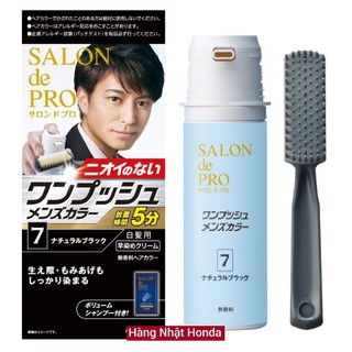 [Made In Japan] Thuốc Nhuộm Tóc Nam Cao Cấp Không Mùi - 1 Tuýp Xịt Dạng Kem - Hair Salon de Pro Nhật Bản