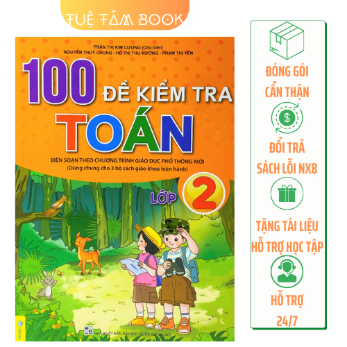 Sách - 100 đề kiểm tra Toán lớp 2