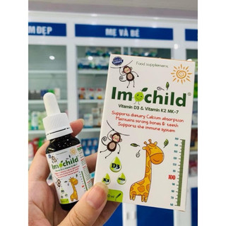  Vitamin D3 K2 MK-7 Imochild 20ml   Lineabon 10ml cho Bé - tăng cường miễn dịch Hỗ trợ bé phát triển chiều cao trí nã 