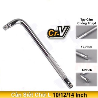 Tay vặn khẩu l, cần nối khẩu 1/2" - cần siết chữ l vặn đầu tuýp, đầu khẩu 1/2 inch