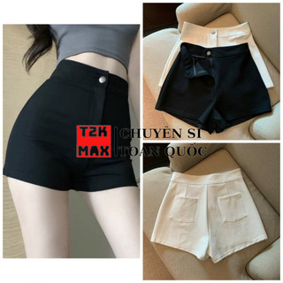 Quần đùi nữ cạp cao chất vải Umi hàn co dãn 4 chiều - Quần short nữ dance lưng cao gen bụng nâng mông tôn dáng cho nữ