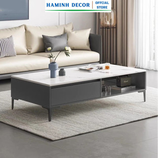Bàn trà sofa 2 tầng trang trí phòng khách, bàn nước decor phòng khách, bàn sofa phòng khách - HM296