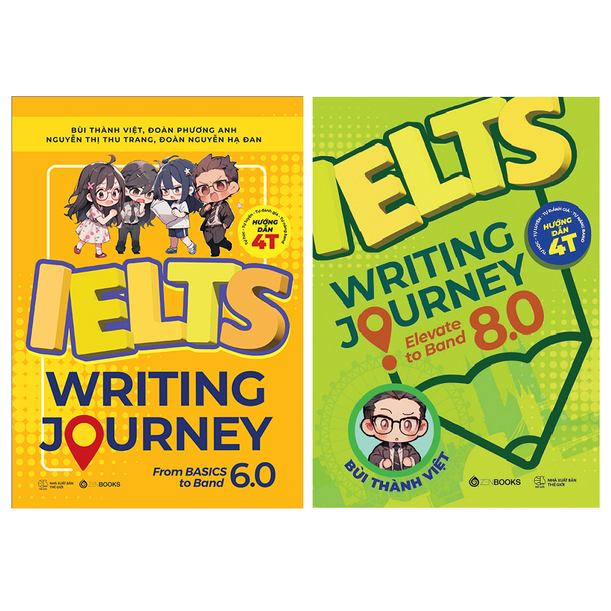 Sách - IELTS Writing Journey - From Basics To Band 6.0 và IELTS Writing Journey - Elevate to Band To