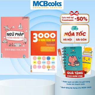 Sách - Combo Ngữ Pháp Tiếng Hàn Bỏ Túi Giải Thích Chi Tiết Và 3000 Từ Vựng Tiếng Hàn Theo Chủ Đề - Học Kèm App Online