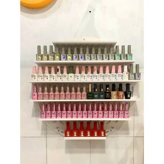 KỆ nail TRÒN họa tiết ĐỂ SƠN (nail) - NHÌN RẤT ĐẸP VÀ XINH - TRANG TRÍ PHÒNG NAIL-SPA