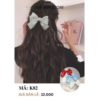 K82 Kẹp tóc nơ lụa satin