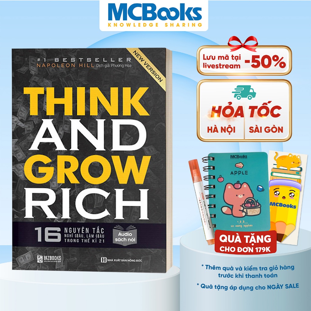 Sách - Think And Grow Rich - 16 Nguyên Tắc Nghĩ Giàu, Làm Giàu Trong Thế Kỉ 21