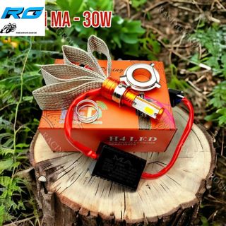 Đèn pha led râu tản nhiệt 40w ma racing chân h4 + m5 siêu sáng lắp tất cả các dòng xe