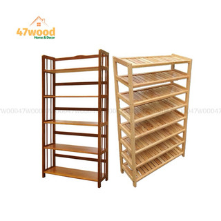 Combo kệ gỗ 5 tầng 100cm và kệ dép 8 tầng 80cm