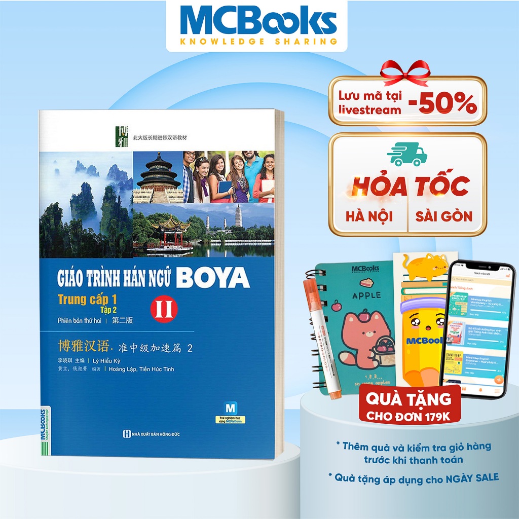 Sách - Giáo trình Hán ngữ Boya trung cấp 1 tập 2 - MCbooks