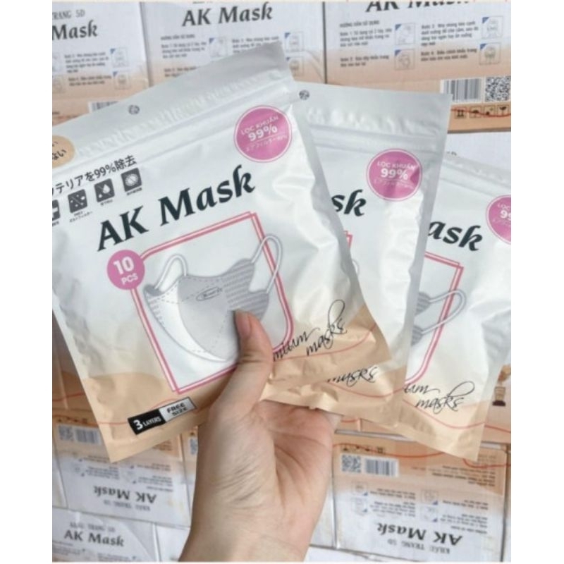 [Thùng]500c Khẩu Trang Ak Mask 5d Thịnh Phát