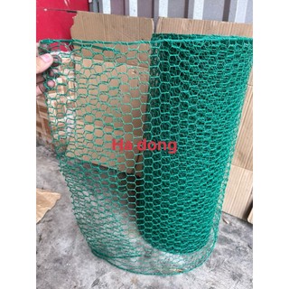 Lưới sắt bọc nhựa mắt cáo màu xanh mắt cáo quây chuồng gà vịt chắn lan can...
