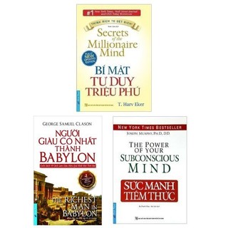 Sách - combo sức mạnh tiềm thức - bí mật tư duy triệu phú - người giàu có nhất thành babylon - first news