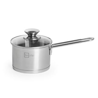 Quánh inox 3 đáy nấu cháo bột cho bé cao cấp Fivestar nắp kính 14cm , tặng 5 muỗng ăn