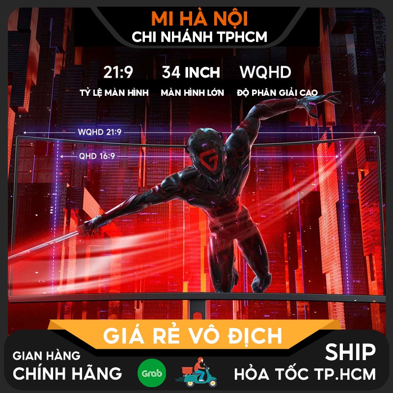 Màn hình cong Xiaomi Redmi 34 inch G34WQ (Bản Mới 2024) - Tốc độ làm mới 180Hz | BigBuy360 - bigbuy360.vn