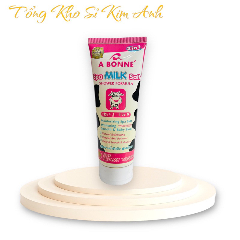 Muối Tắm Sữa Bò Spa A Bonne Làm Trắng Da, Tẩy Tế Bào Chết A Bonne Spa Milk Salt Shower Formula 350g