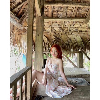 ✿ ĐẦM HOA TÀ CHÉO 2 DÂY ✿