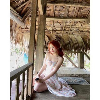 ✿ ĐẦM HOA TÀ CHÉO 2 DÂY ✿