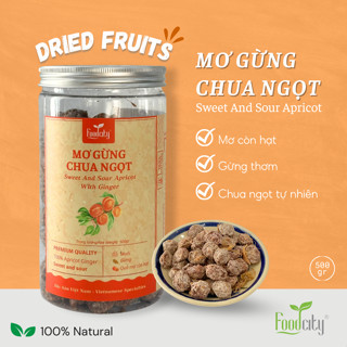 Mơ gừng Hà Nội hũ 500gr vị chua mặn ngọt thương hiệu Food City Việt Nam