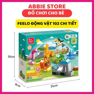 Bộ Lắp Ráp Chủ Đề Động Vật 102 Chi Tiết, Feelo -  Abbie Store