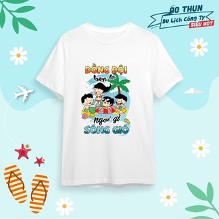 Áo Thun Đồng Phục Du Lịch Công Ty, Hội Nhóm Teambuilding Độc Đáo Cotton Dày Dặn Màu Trắng || ANTONO TRAVEL