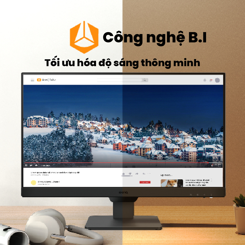 Màn hình máy tính BenQ GW2490 23.8 inch 1080p IPS 100Hz Công nghệ B.I+ Bảo vệ mắt phù hợp làm việc văn phòng và giải trí | BigBuy360 - bigbuy360.vn
