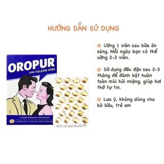 Viên chống hôi miệng OROPUR