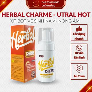 Dung Dịch Vệ Sinh Nam - GIANG'S HERBAL CHARME (UTRAL HOT) 100ML Hương Nam Tính Khử Mùi Làm Sạch Sâu