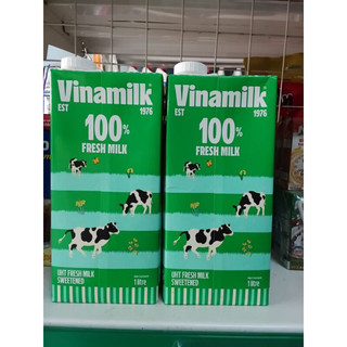 Sữa tươi tiệt trùng vinamilk 100% có đường 1 lít