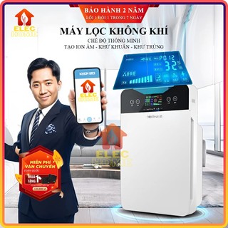 Máy lọc không khí, máy lọc HR-883 công nghệ lọc HEPA kết hợp than hoạt tính, 5 lớp tạo ion âm giúp không khí trong lành