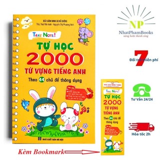 Sách - Tự Học 2000 Từ Vựng Tiếng Anh Theo 44 Chủ Đề Thông Dụng -Tặng Kèm Bookmark