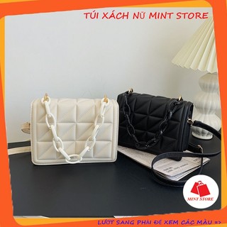 Túi xách nữ 🔸MINT STORE🔸 Túi đeo chéo phối xích đi chơi phong cách hàn quốc PK 694