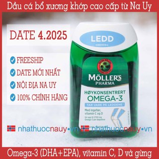 Dầu cá bổ xương khớp Moller's Pharma Ledd, nội địa Na Uy, nhathuocnauy.vn