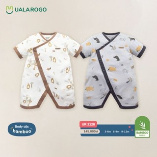 Body cộc hè Uala Rogo vải mỏng hè sợi tre bamboo bé sơ sinh 0-12 tháng 2128