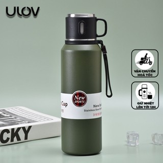  Bình Giữ Nhiệt Bằng Thép Không Gỉ 316 ULOV Thiết Kế Cỡ Lớn Tiện Dụng 600-1000ml - BNGNL04 