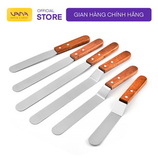 Dao chà láng, dụng cụ chà láng bánh kem loại thẳng, gấp khúc, set chà láng mini trang trí bánh kem