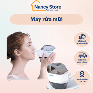 Máy rửa mũi điện áp âm NANCY, dụng cụ rửa mũi cho bé và người lớn giúp làm sạch mũi, giảm tình trạng nghẹt mũi,viêm xoan