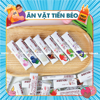  Combo Kẹo sữa chua hoa quả Kate you nội địa Kẹo Mềm Trái Cây Thanh 17G Đồ ăn vặt 