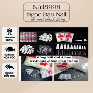 Móng Nối Gói Hsm 4 fom Vuông , Thang , Hàn , Nhọn Làm Nail Tiện Lợi ( Chính Hãng ) nail8998