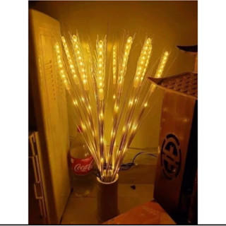  Đèn Led Bông Lúa Vàng  Trang Trí Tết Tài Bàn Thờ Gia Tiên Loại Đẹp 1 bó 10 cây kèm kèm phích cấm 