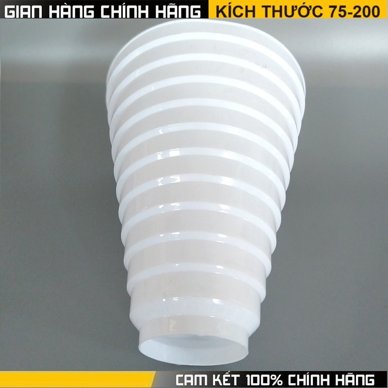 Côn thu,phễu thu ống quạt thông gió hút mùi kích thước 75-200mm