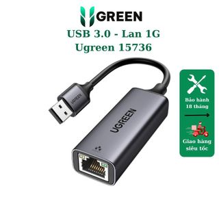 Cáp chuyển usb 3.0 to lan 1000 mbps ugreen 15736 cm209