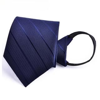 Cà Vạt Thắt Sẵn Cà Vạt Nam Anton Màu Xanh Sọc Chìm - CV15