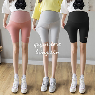 Quần Legging Bầu💓FREESHIP💓Quần Legging Lửng Bầu Chất Mềm Co Giãn Mặc Hè Đẹp